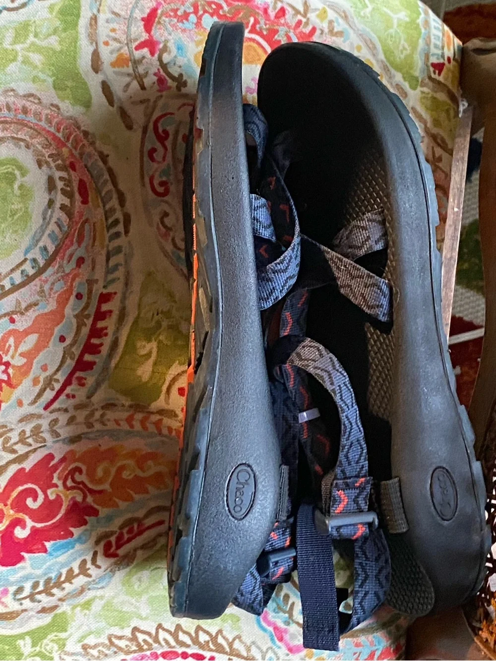 Chaco Men's 12 Navy Blue Strappy Outdoor Sandals